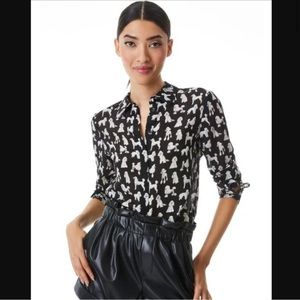 Alice + Olivia Silk Shirt